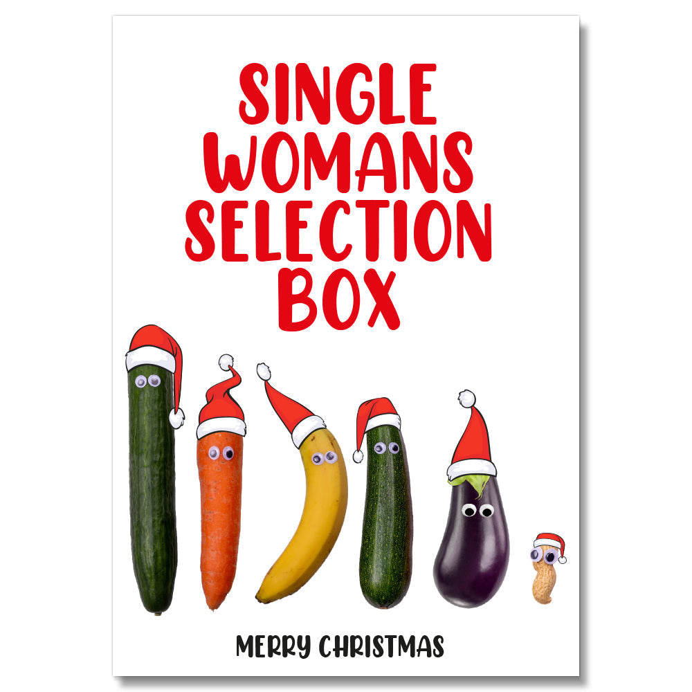 Single Woman'S Selection Box Christmas Card PACK OF 6 #1 image